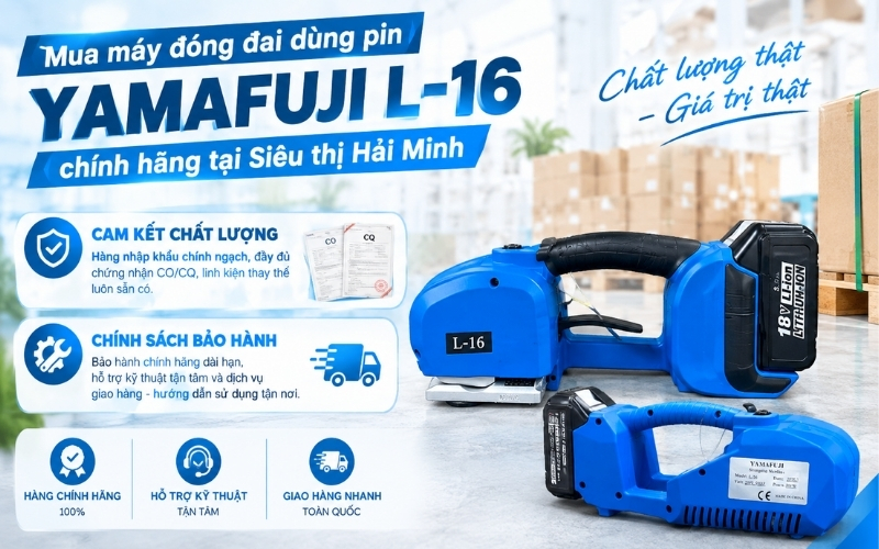Mua máy đóng đai dùng pin Yamafuji L-16 